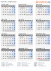 Kalender 2035 mit Ferien und Feiertagen Ruanda