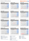 Kalender 2035 mit Ferien und Feiertagen San Marino