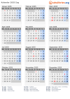 Kalender 2035 mit Ferien und Feiertagen Zug