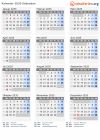 Kalender 2035 mit Ferien und Feiertagen Südsudan