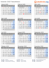 Kalender 2035 mit Ferien und Feiertagen Tadschikistan