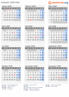 Kalender 2036 mit Ferien und Feiertagen Haiti