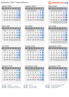Kalender 2036 mit Ferien und Feiertagen Tadschikistan