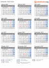 Kalender 2037 mit Ferien und Feiertagen Haiti