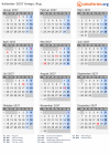 Kalender 2037 mit Ferien und Feiertagen Kongo, Rep.