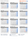 Kalender 2037 mit Ferien und Feiertagen Sudan