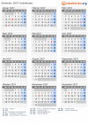 Kalender 2037 mit Ferien und Feiertagen Usbekistan