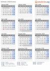 Kalender 2038 mit Ferien und Feiertagen Guinea