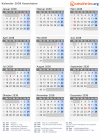 Kalender 2038 mit Ferien und Feiertagen Kasachstan