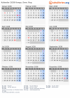 Kalender 2038 mit Ferien und Feiertagen Kongo, Dem. Rep.