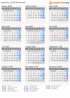 Kalender 2038 mit Ferien und Feiertagen Österreich