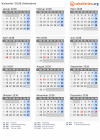 Kalender 2038 mit Ferien und Feiertagen Simbabwe