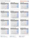 Kalender 2038 mit Ferien und Feiertagen Südsudan