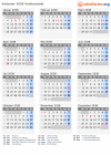 Kalender 2038 mit Ferien und Feiertagen Vatikanstadt
