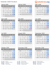 Kalender 2039 mit Ferien und Feiertagen Finnland