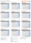 Kalender 2041 mit Ferien und Feiertagen Albanien