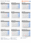 Kalender 2041 mit Ferien und Feiertagen Angola