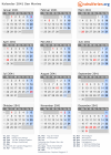 Kalender 2041 mit Ferien und Feiertagen San Marino