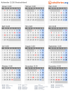 Kalender 2120 mit Ferien und Feiertagen Deutschland